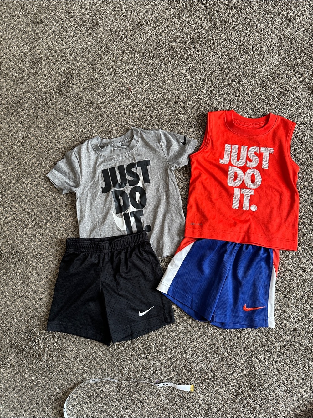 Nike Kids "Just Do It" Two outfits two sizes bundle